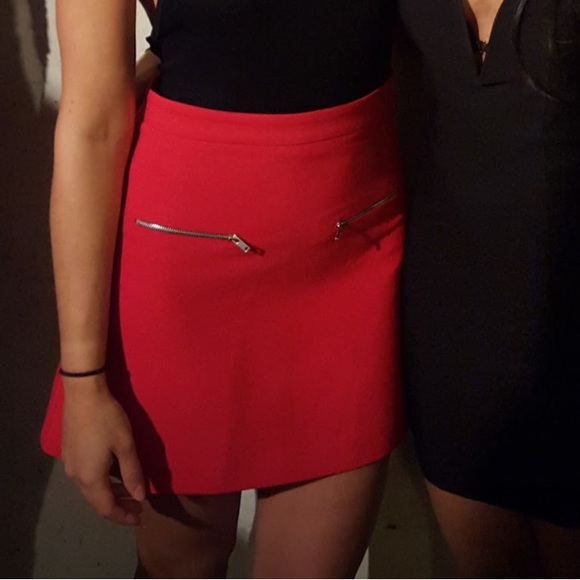 Red Zara Skirt - Picture 9 of 9